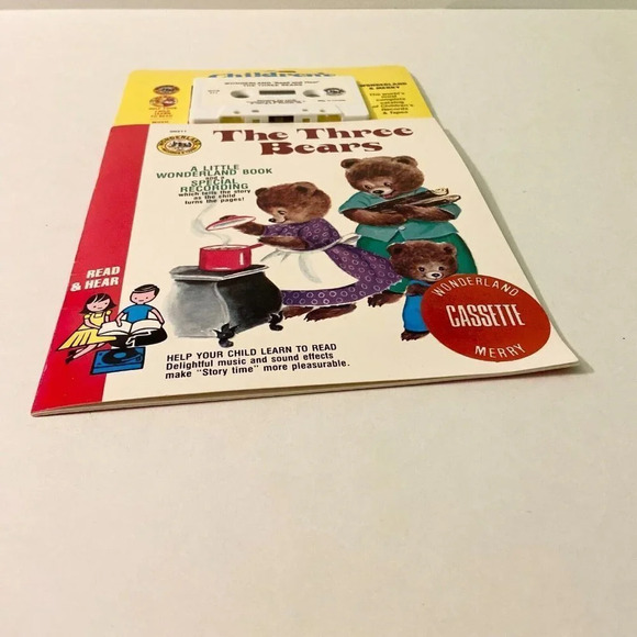 Vintage 1985 The Three Bears Read Along Book Cassette Tape - Picture 5 of 14
